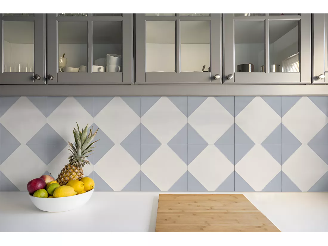 Carreaux autocollants PVC, Carrelage PVC adhésif - 9x30x30 - Diamant