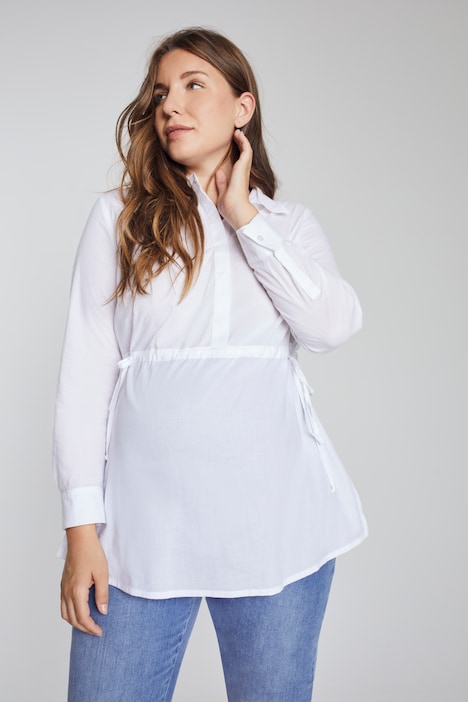 Bellieva-Bluse, Still-Funktion, Taillenband, Biobaumwolle, GOTS