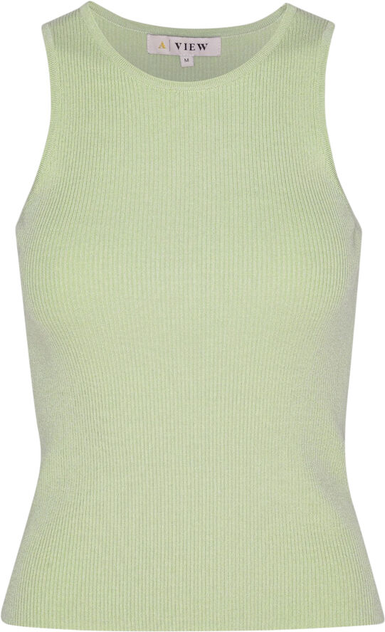 A-VIEW Rib knit tank top Mint