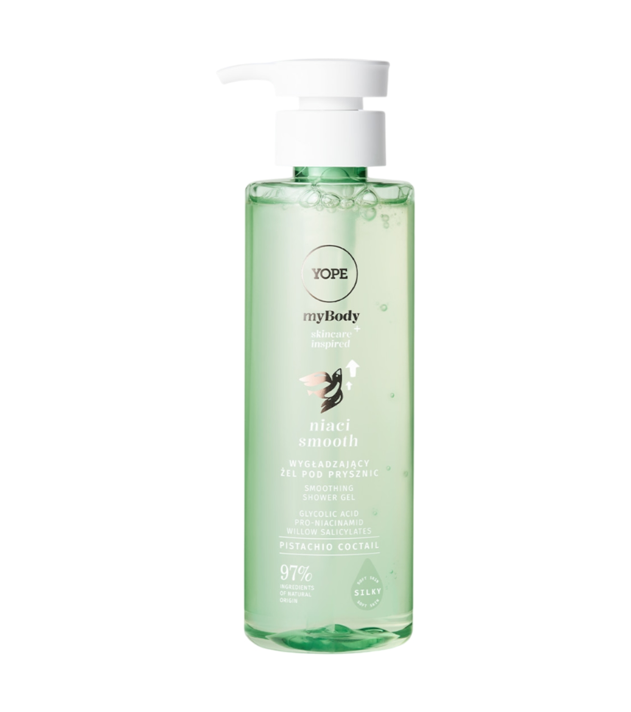 Yope - Gel de banho suavizante Niaci Smoth - Coquetel de pistache