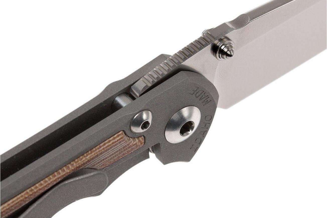 Chris Reeve Small Inkosi Natural Micarta Inlays SIN-1014 zakmes