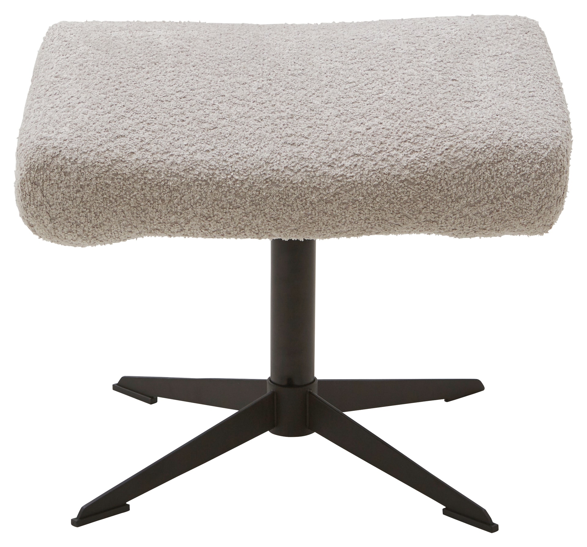 LIV'IN Sessel mit Hocker MALMÖ light grey/ Eiche