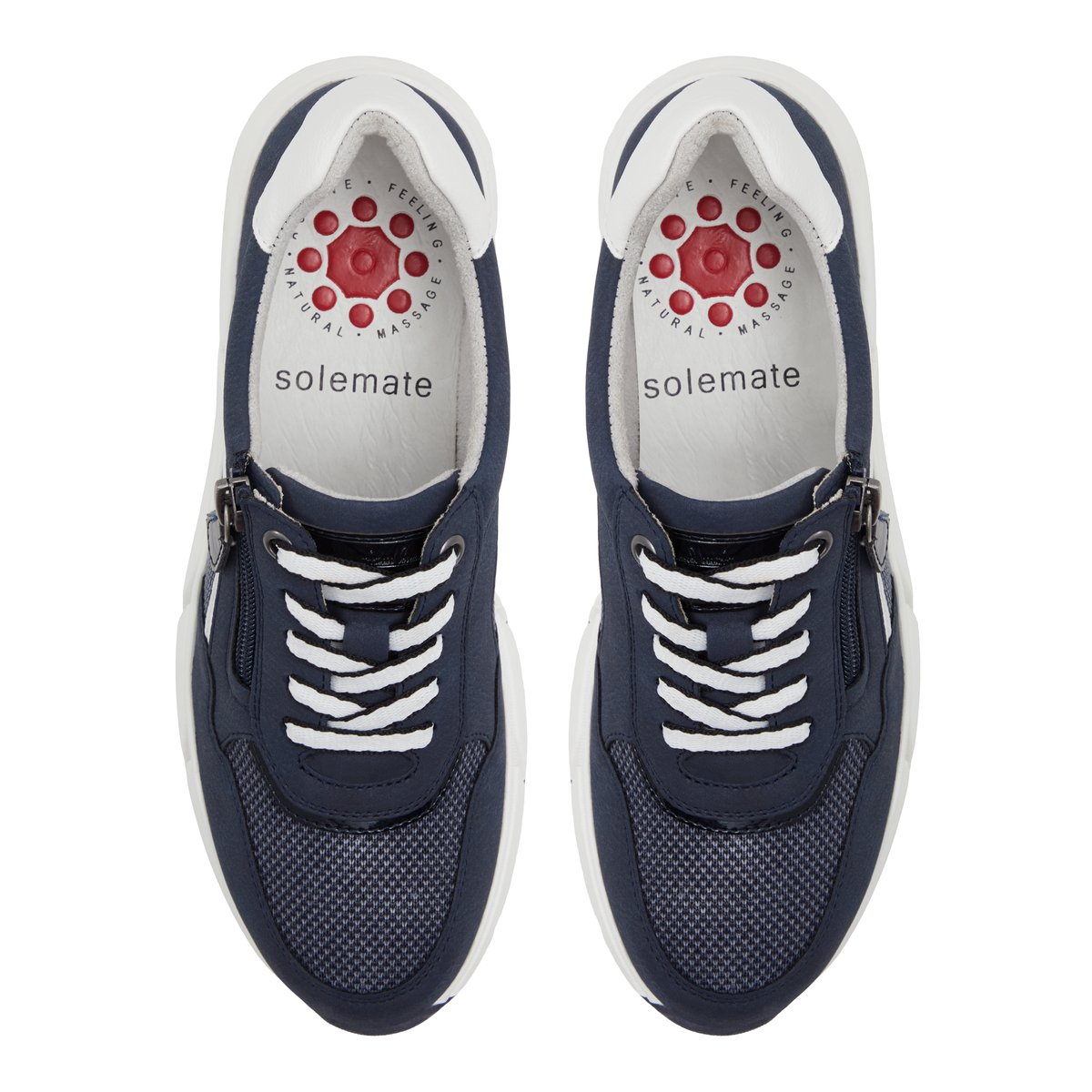 SOLEMATE-Merabeldar-Baskets - Talon plat - Marine