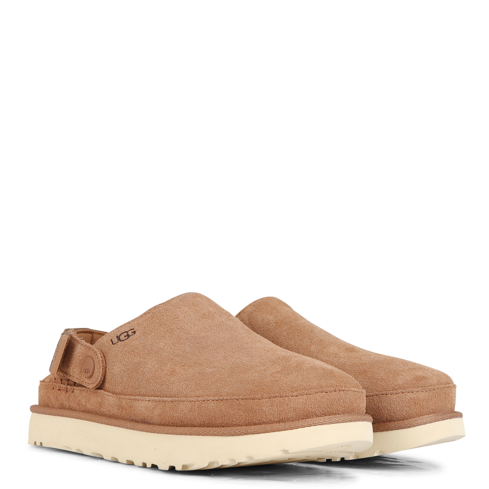 GOLDENSTAR CLOG - Sabot en cuir velours| Marron