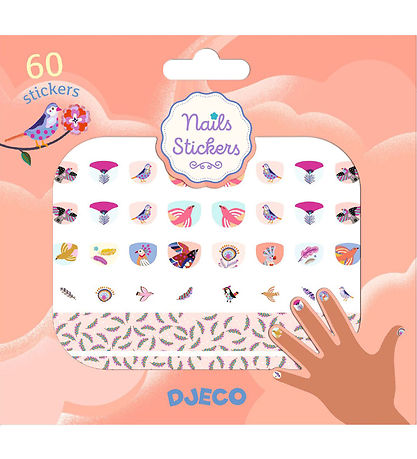 Djeco Negle Klisterm?rker - 120 stk - Feathers