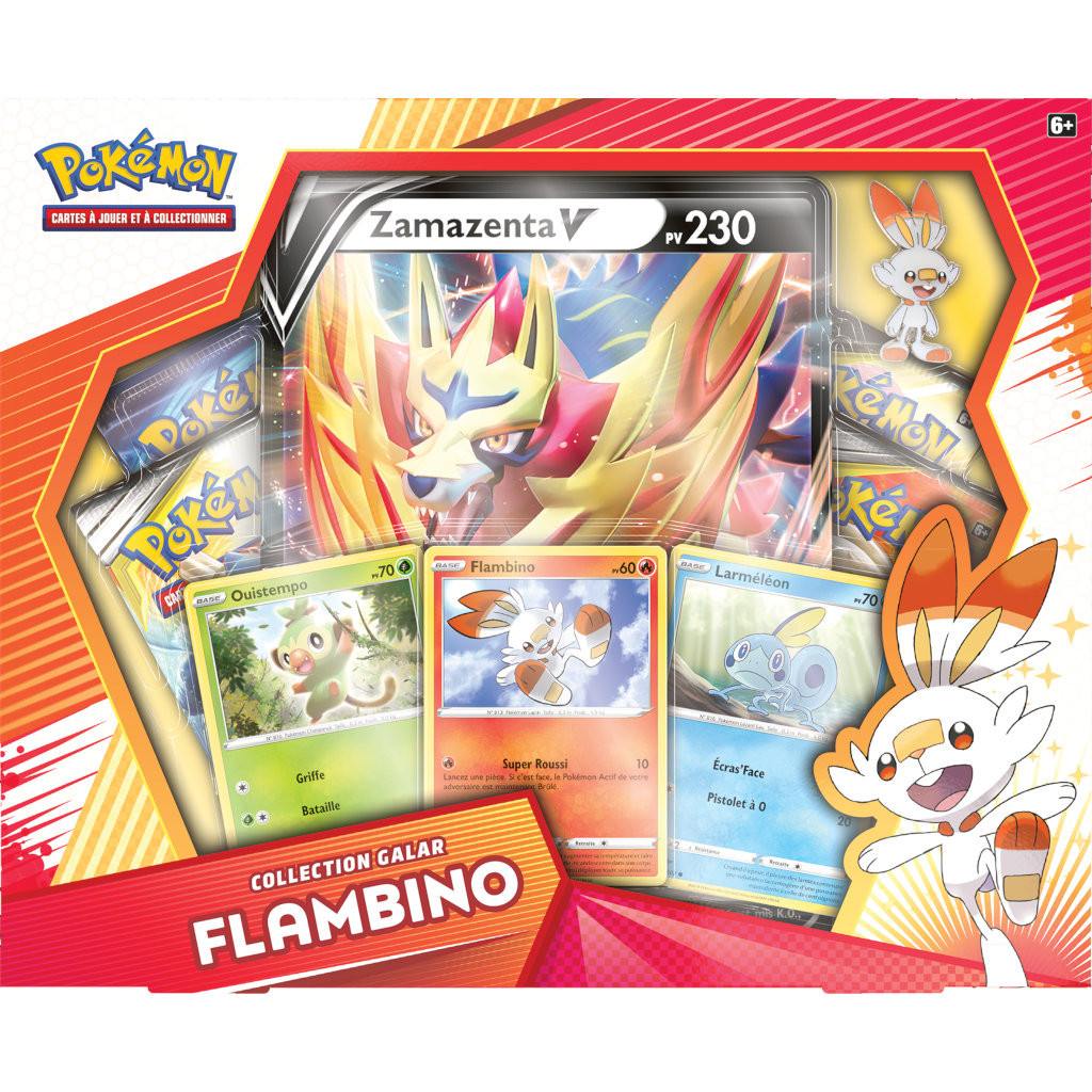 Coffret Pokémon Epée et Bouclier - Flambino Zamazenta V