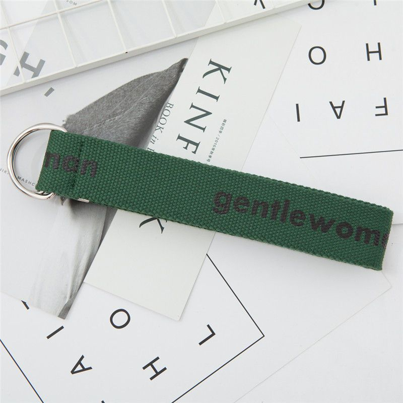 Rofuka - Nylon riem met dubbele D-ring en belettering