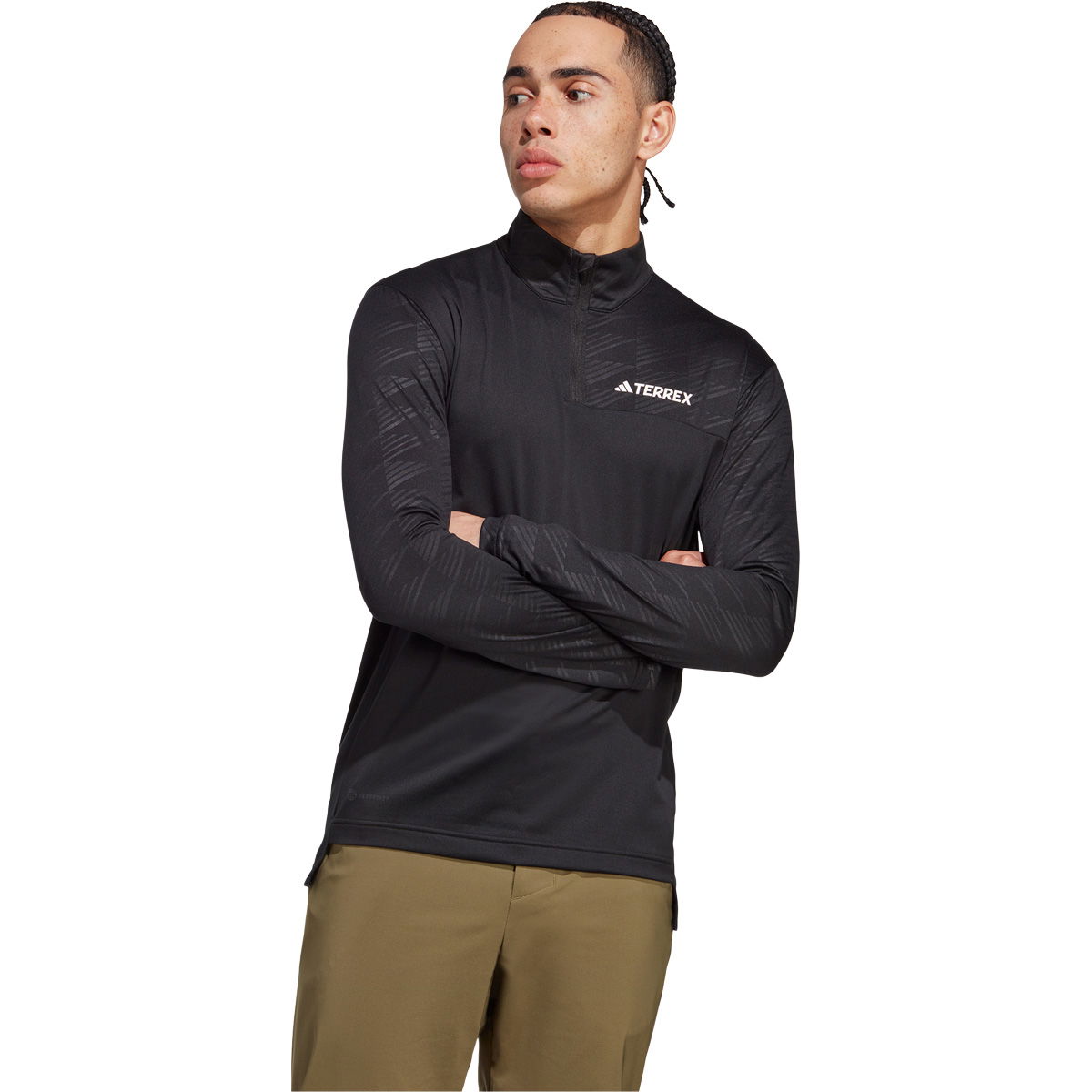 adidas Terrex Multi 1/2 Zip Langærmet T-shirt Herre