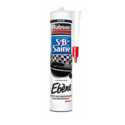 Mastic Rubson Sanitaire Salle de bains Saine ebène cartouche 280ml