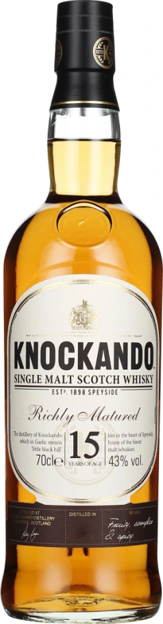KNOCKANDO 15 YEARS RICHLY MATURED 70CL