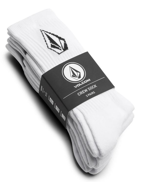 Volcom Full Stone Sock 3PK Black