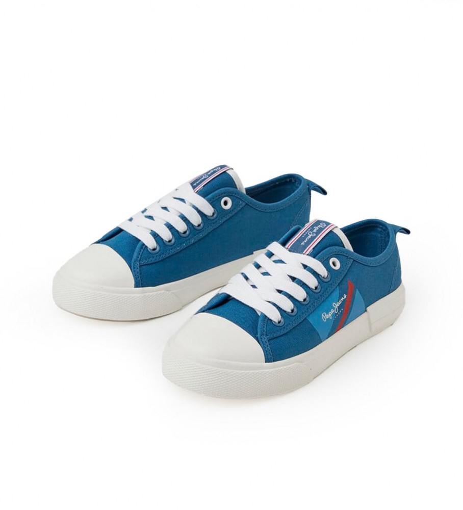 Tênis vulcanizado Pepe Jeans Allen Flag, azul