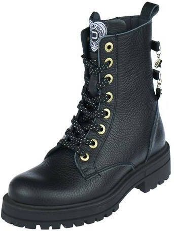 Develab 42968 922 Black Meisjes Veterboots Zwart