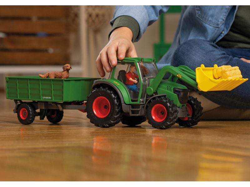 Schleich Spielfigurenset Farm World Traktor mit Anhänger Traktor-Spielset