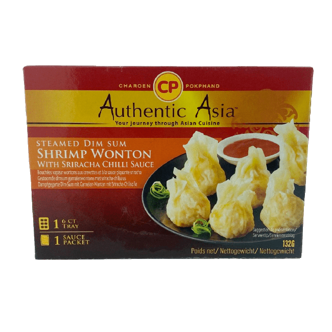 CP Cooked Gehakte Garnalen Wonton met Sriracha Chilisaus 132g