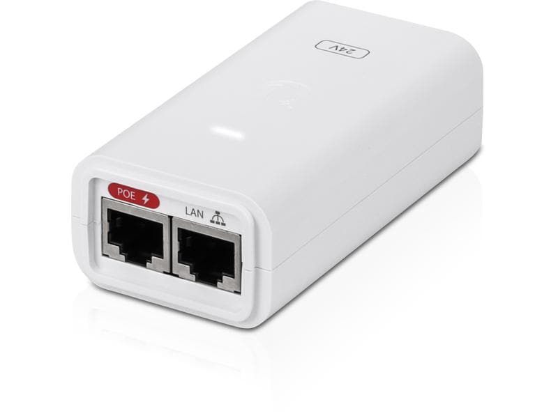 Ubiquiti PoE Injector POE-24-12W-WH PoE Injector, 24VDC, 12W, weiss
