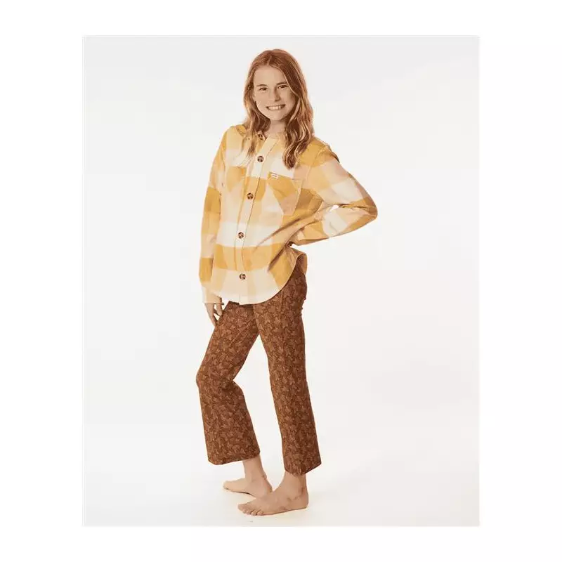 Chemise junior RIPCURL La Isla Flannel Shirt - Girl Gold