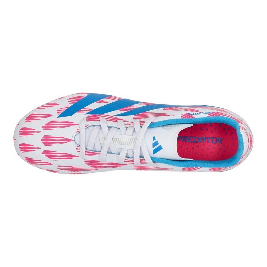 adidas Predator League FG Reemergence - Blanc/Bleu/Rose Enfant