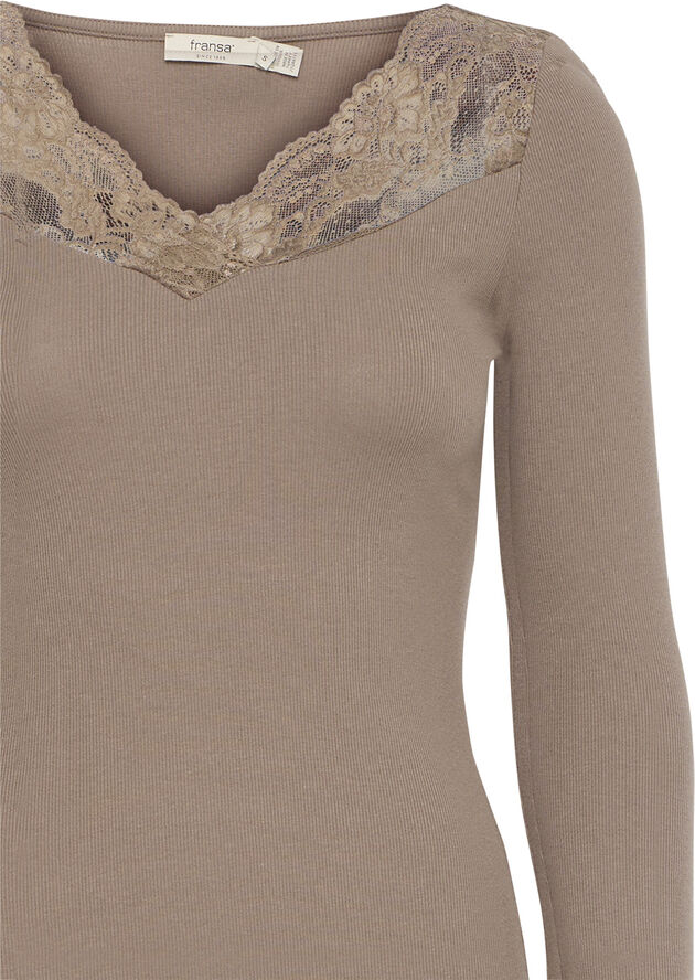 Fransa FRHIZAMOND TEE 25 Walnut