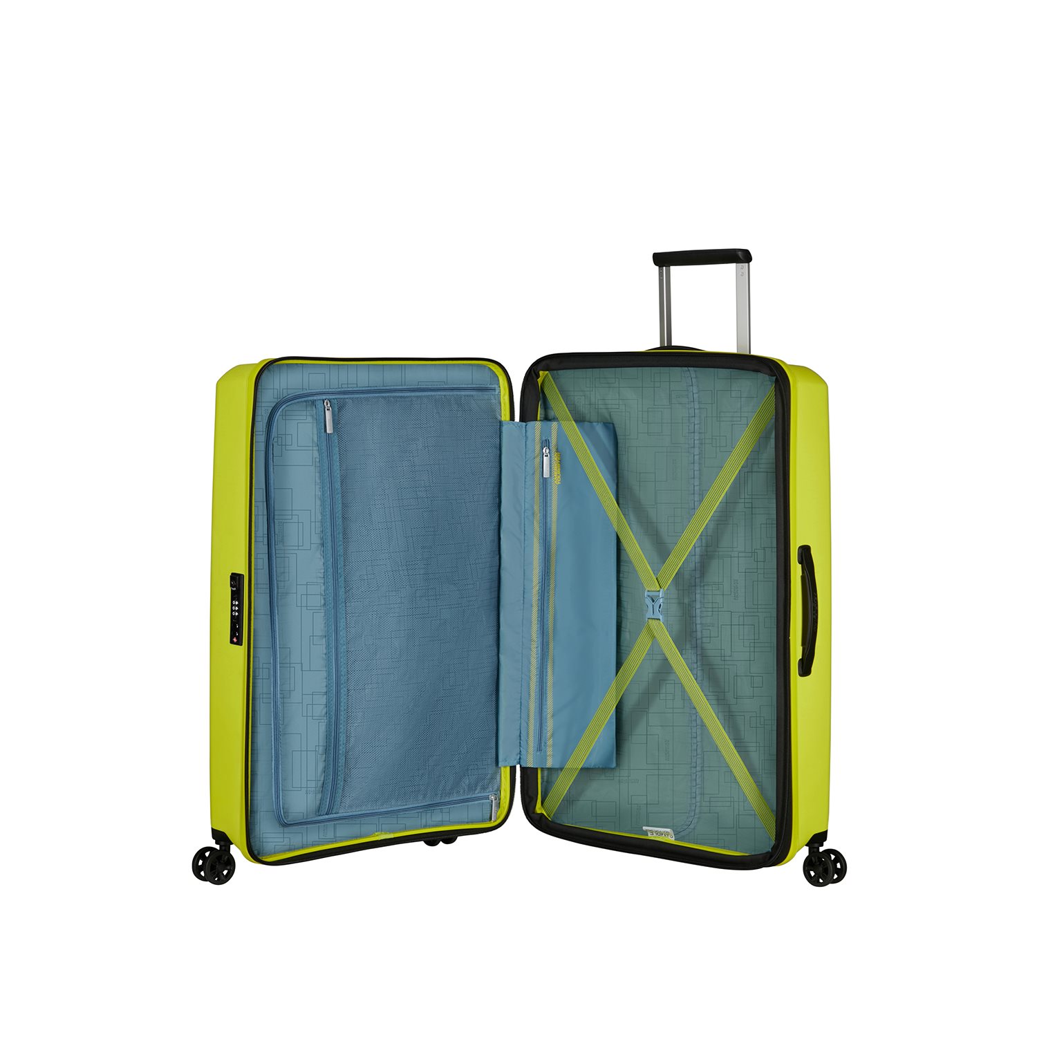 American Tourister Aerostep Spinner 77 Exp light lime