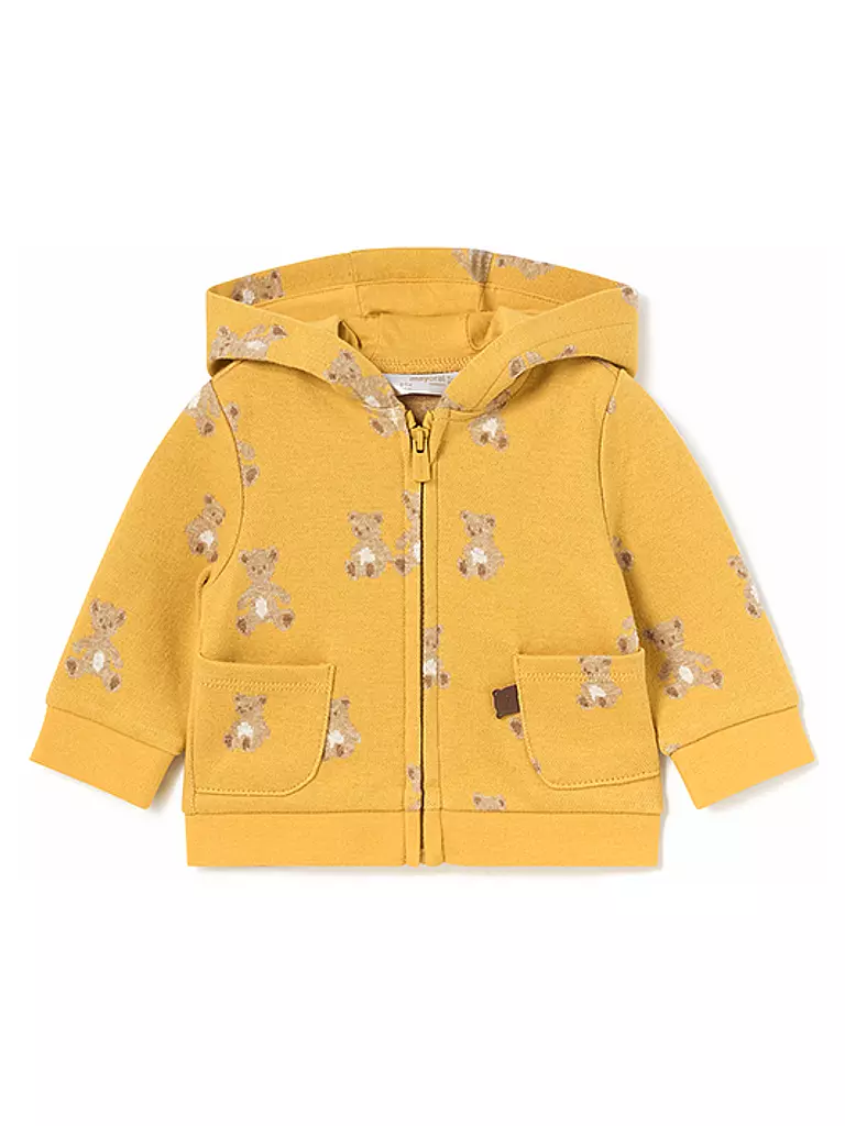 MAYORAL Baby Set 3-teilig Sweatjacke, Langarmshirt und Hose gelb