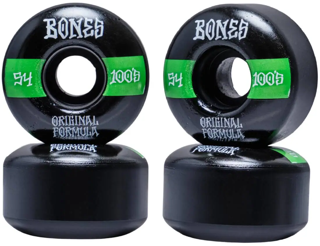 Bones 100's V4 Wide Skateboard Hjul 4-Pak | SkatePro