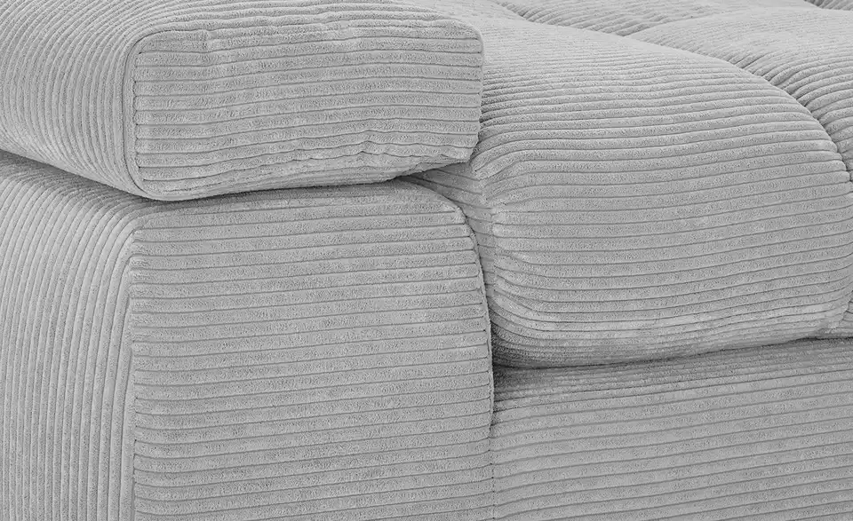 Ecksofa Hella rechts Hellgrau