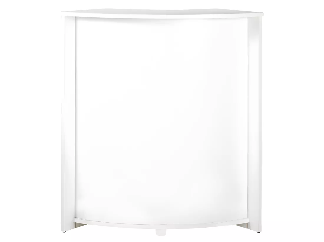 Meuble Comptoir Bar 96 cm Blanc 3 Niches - Coloris: Blanc