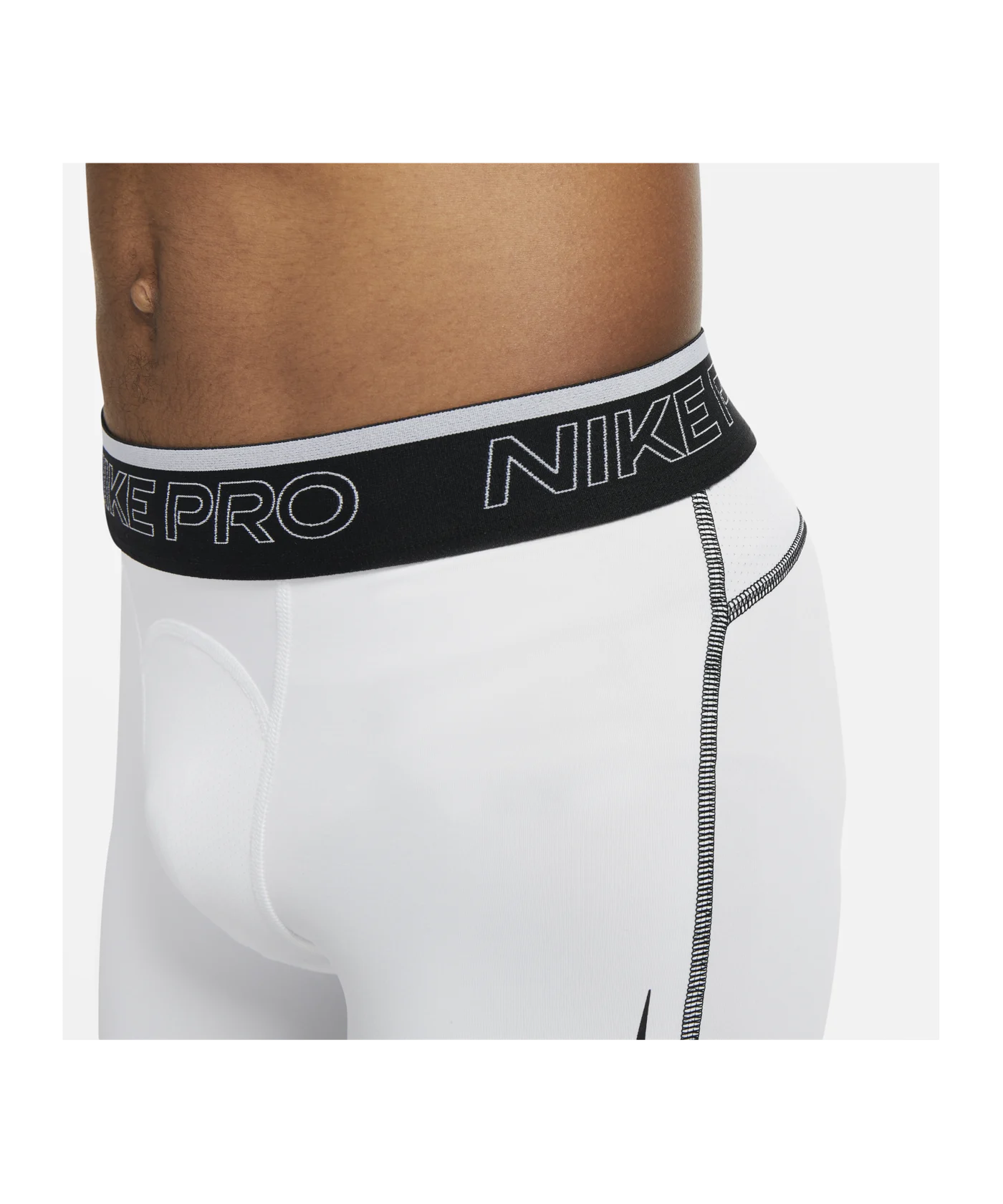 Nike Pro Short Weiss Schwarz F100