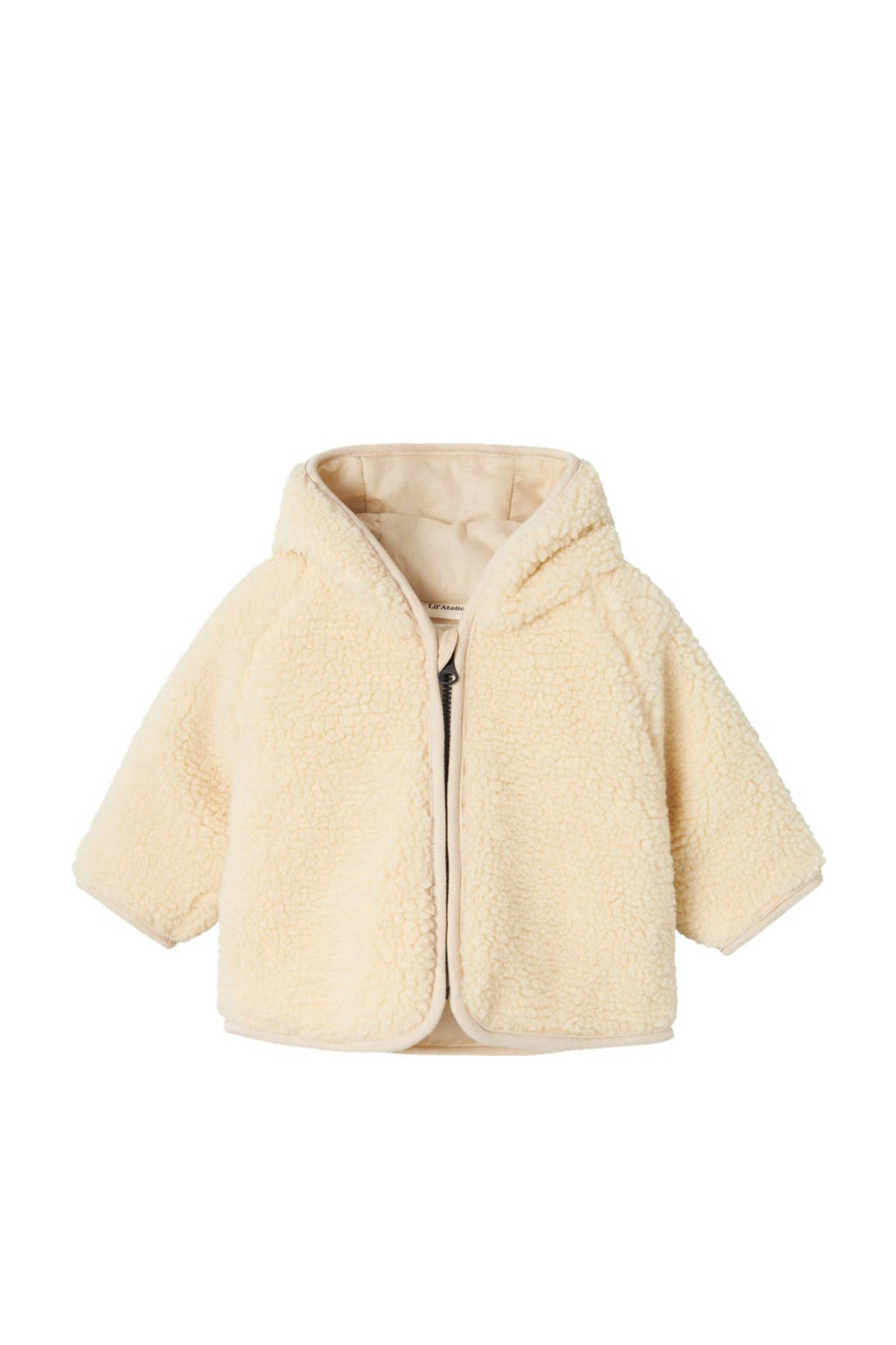 LIL' ATELIER baby teddy jas NBFNALO ecru