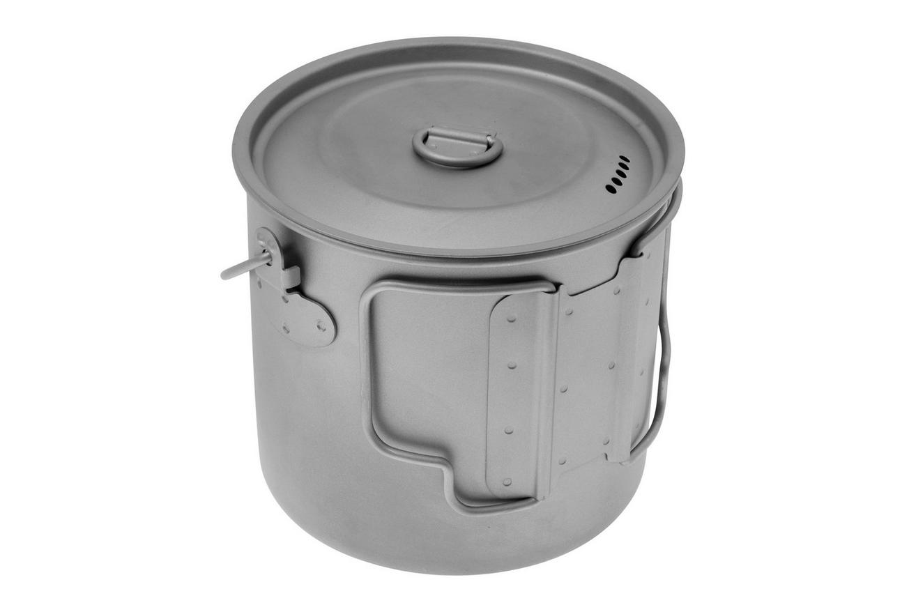 Pathfinder PTH201 Titanium Bush Pot 1100ml, kookpot met deksel