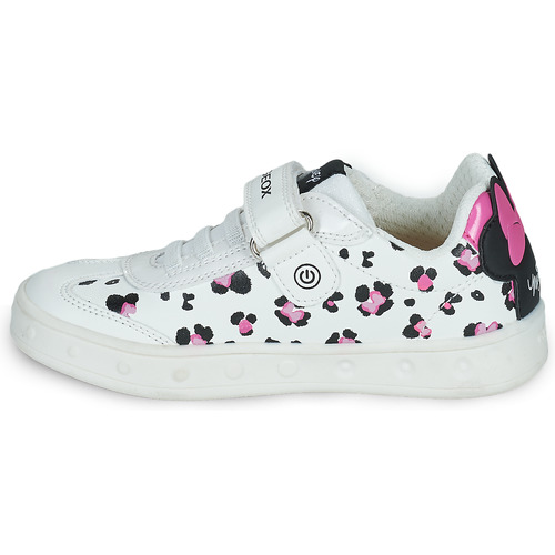 Geox - J SKYLIN GIRL - Blanc / Noir / Rose