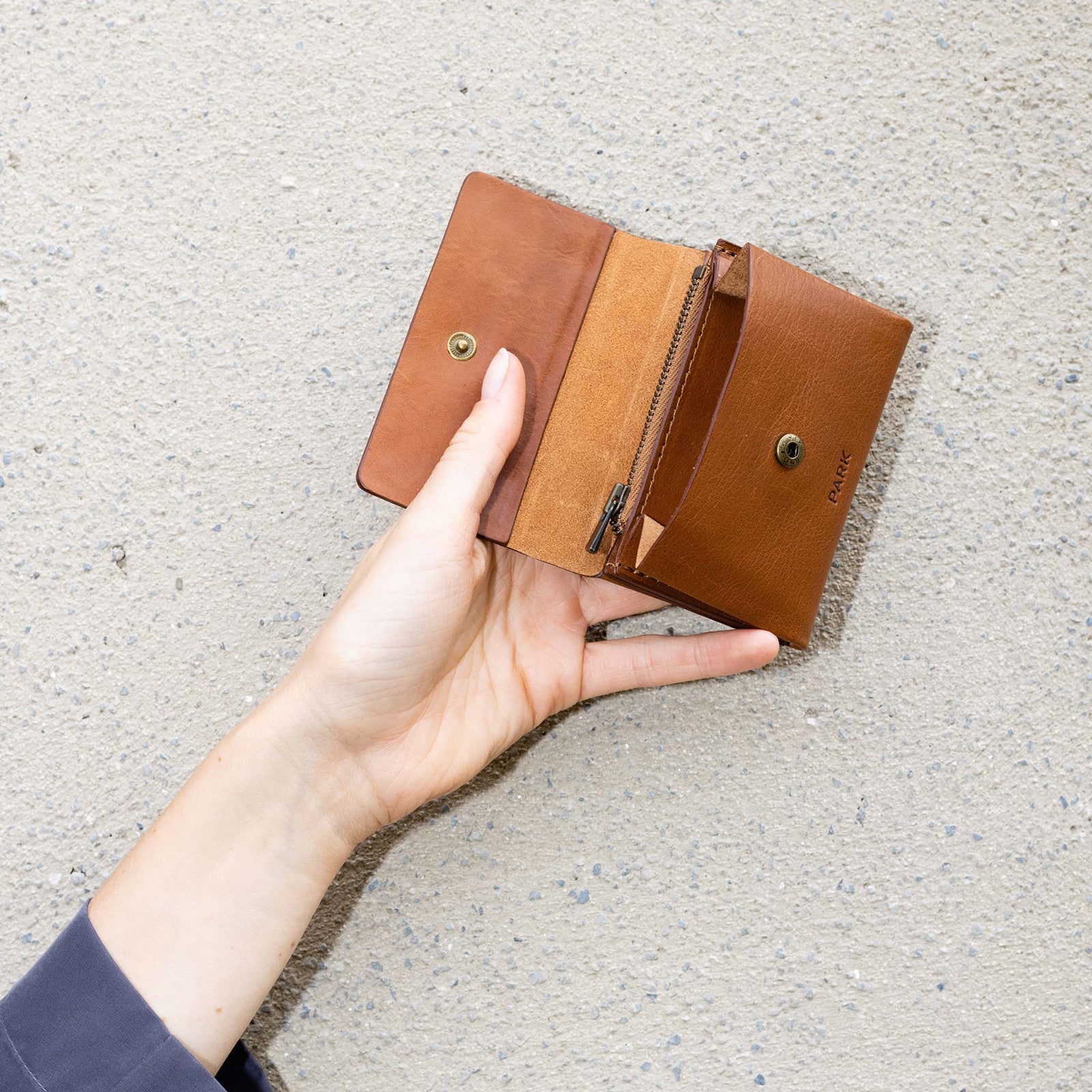 Kleines Portemonnaie Brown