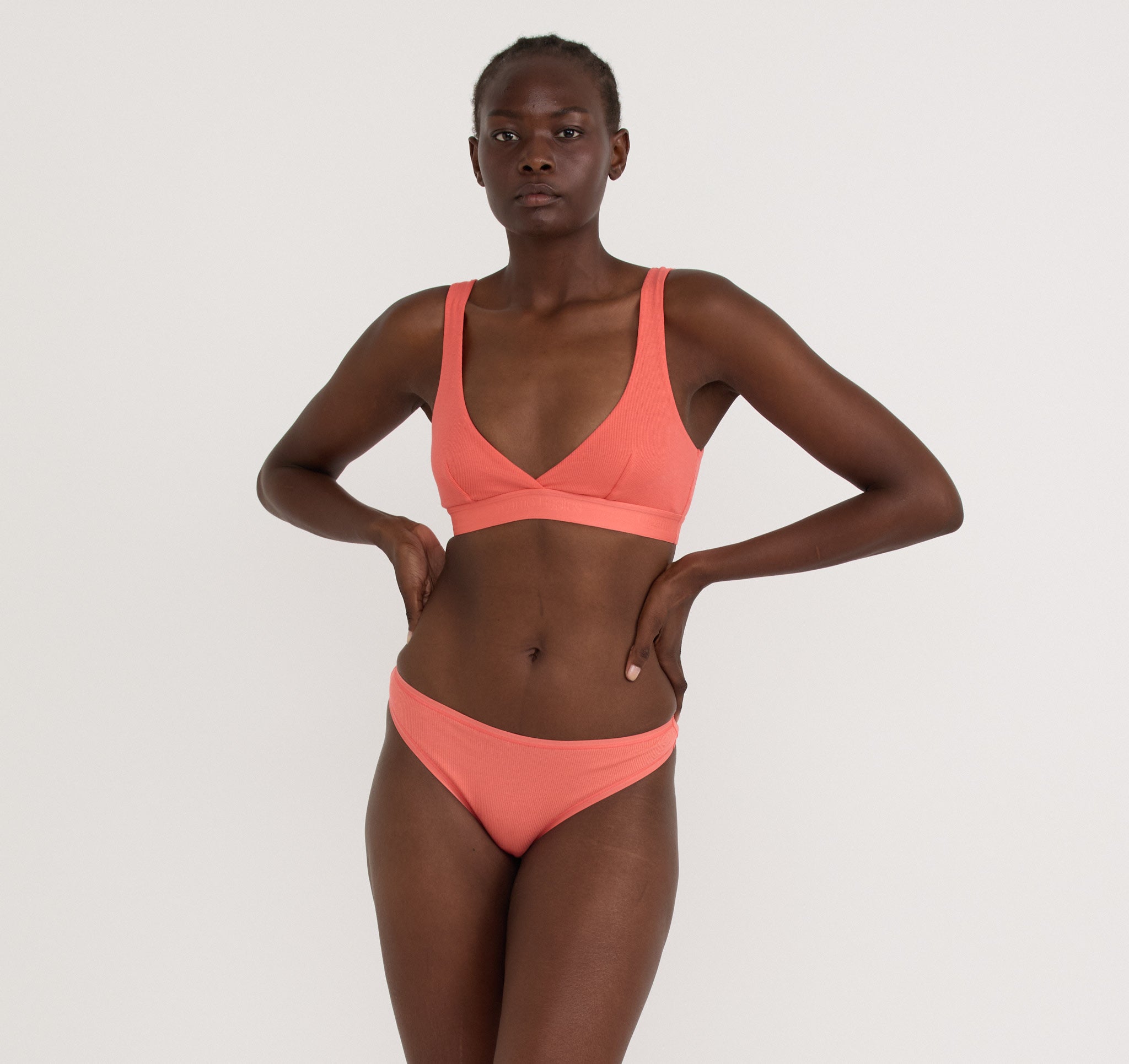 ORGANIC COTTON<br>Core Rib Thong