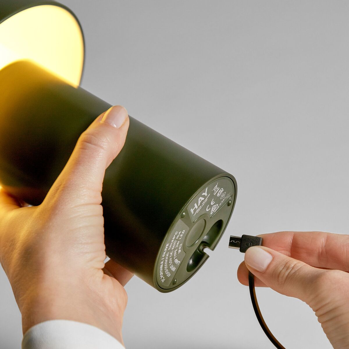 PC Portable bordlampe, olive