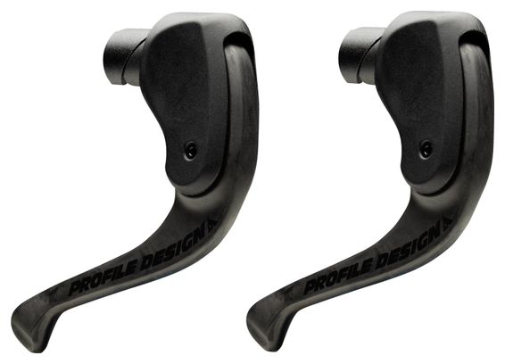 Paire de Leviers Aéro Profile Design BLC Carbone Noir