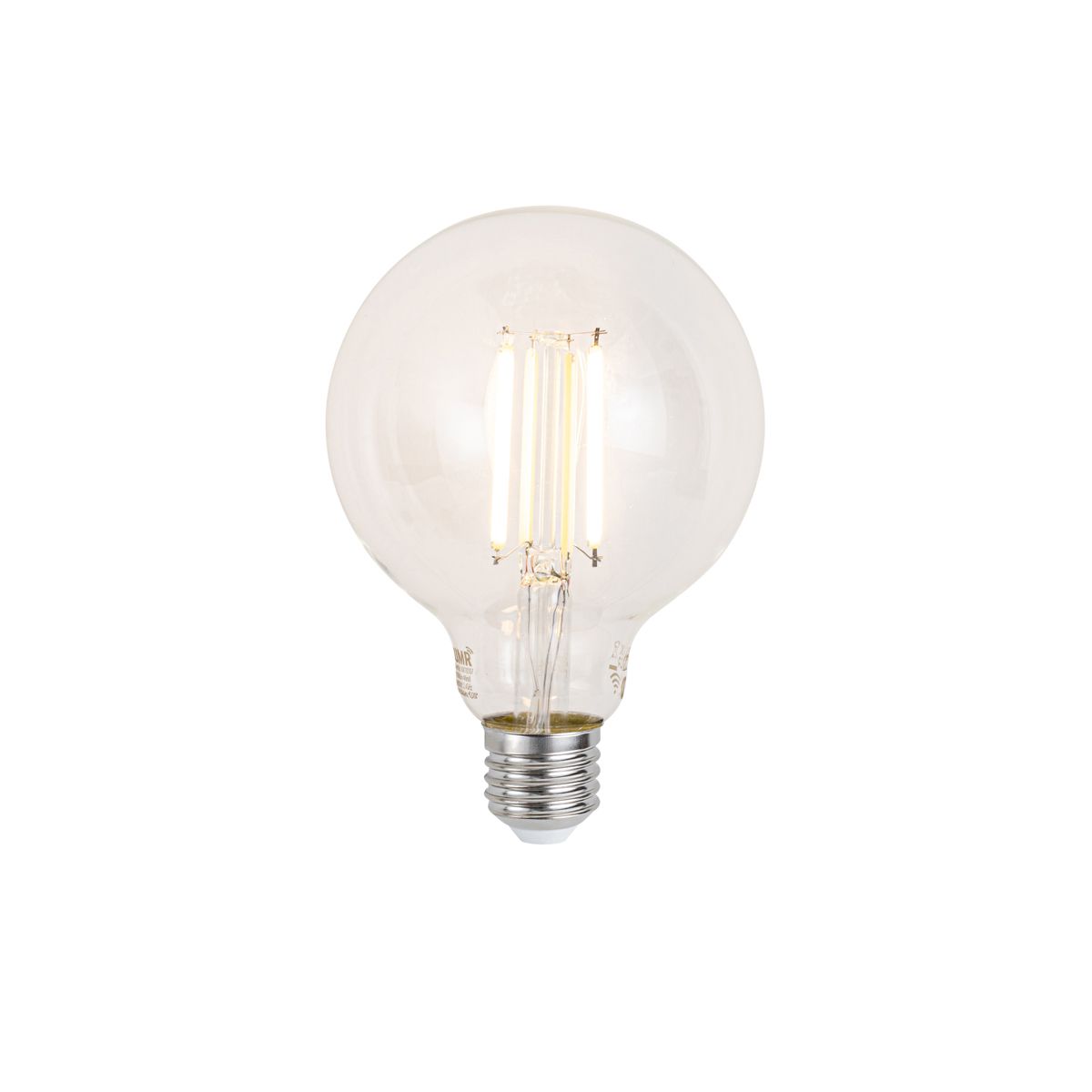 Set van 5 Smart E27 dimbare LED lampen G95 helder 7W 806 lm 2700-6500K
