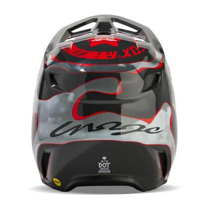 Casque cross Fox V1 - ATLAS 2024 - Gris / Rouge