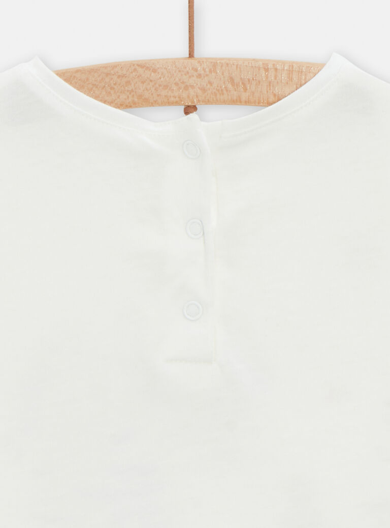 T-shirt à animation fantaisie d'été pour bébé fille