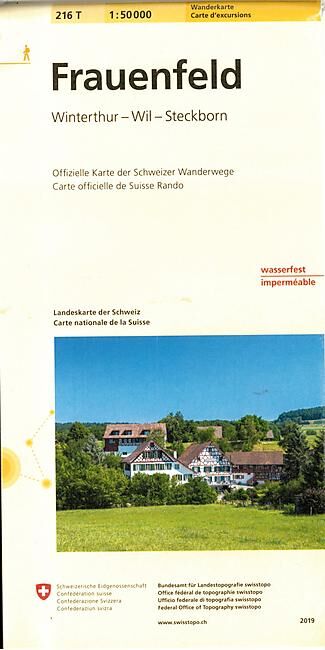 BUNDESAMT - 216T FRAUENFELD ECHELLE 1 50 000