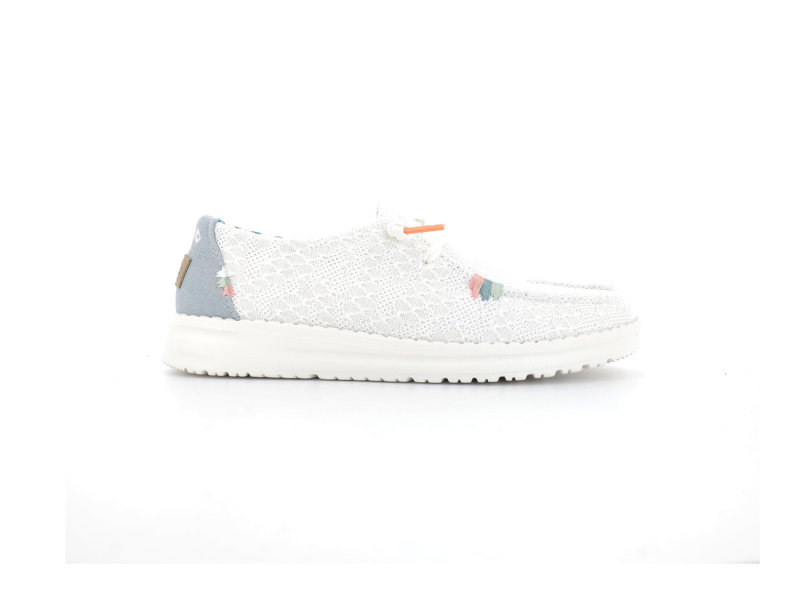 Hey dude-WENDY  BOHO 1214101164 Textile Dentelle Blanc