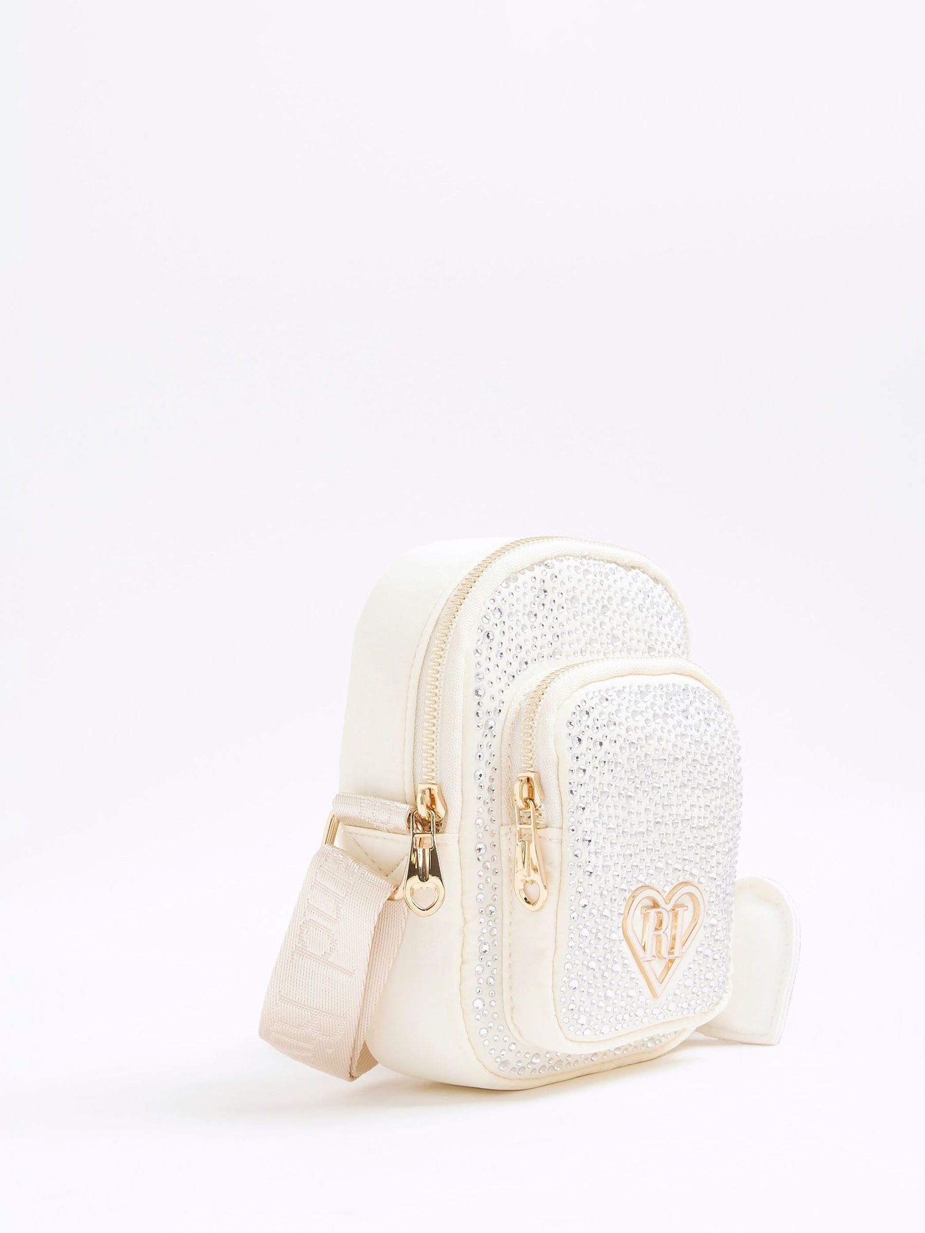 Crème - River Island Heatseal Festival Bag