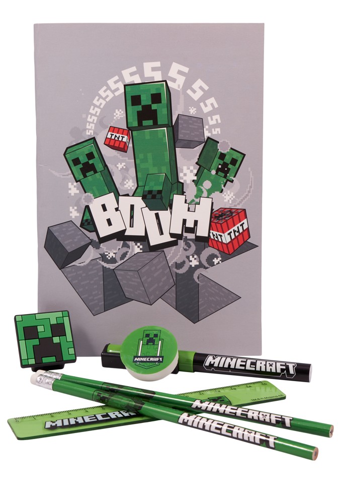 Kids Licensing - Penalhus med Indhold - Minecraft