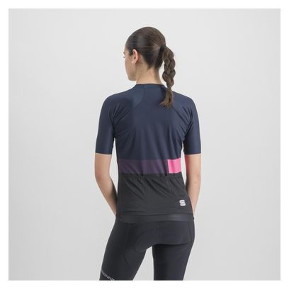 Maillot Manches Courtes Femme Sportful Snap Bleu Marine