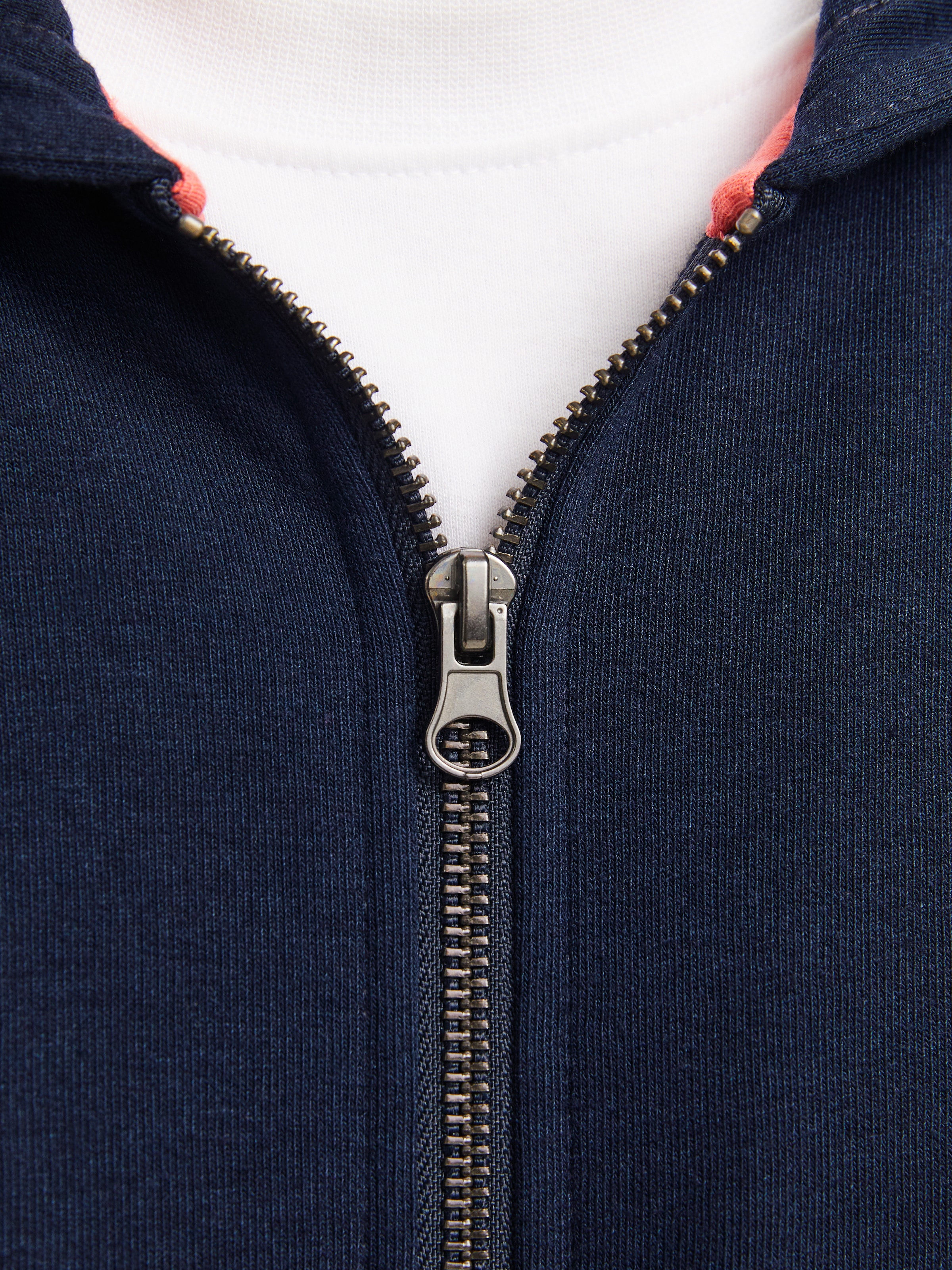 Jack & Jones Kapuzensweatjacke »JJSIMON  Hoodie mit Reissverschluss und hohem Baumwollanteil«, bedruckt, modisch, regular fit, Baumwollmischung, Kapuze