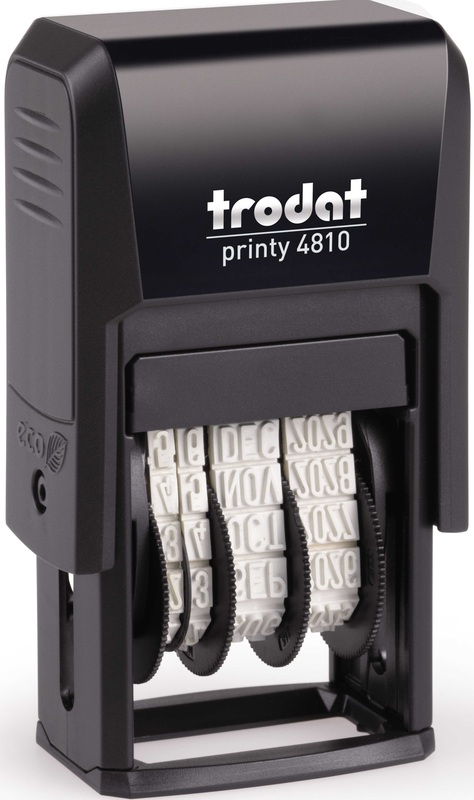 Trodat 4810 Datumstempel, Französisch, schwarz