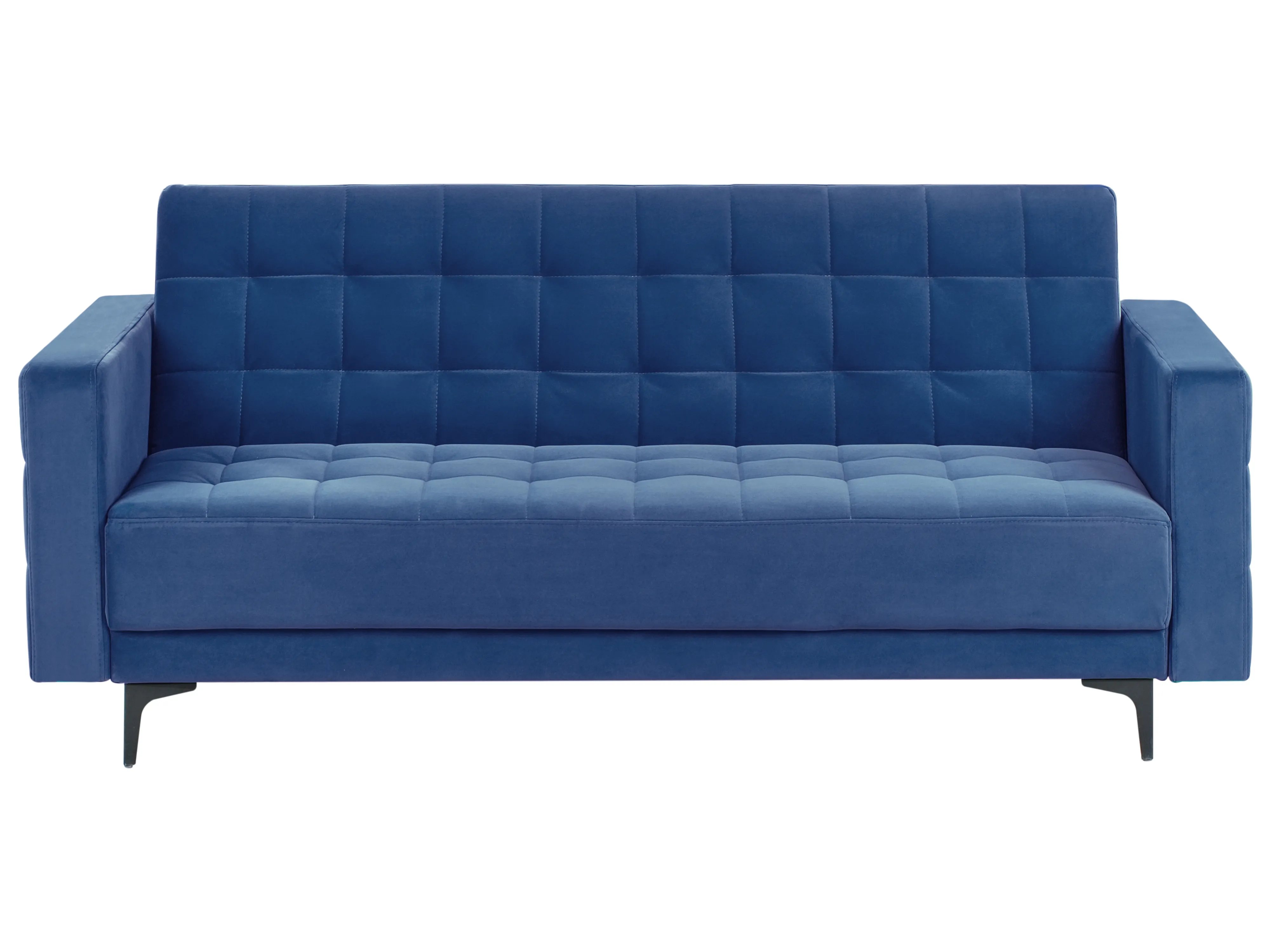 Slaapbank 3-zits ABERDEEN Fluweel Blauw