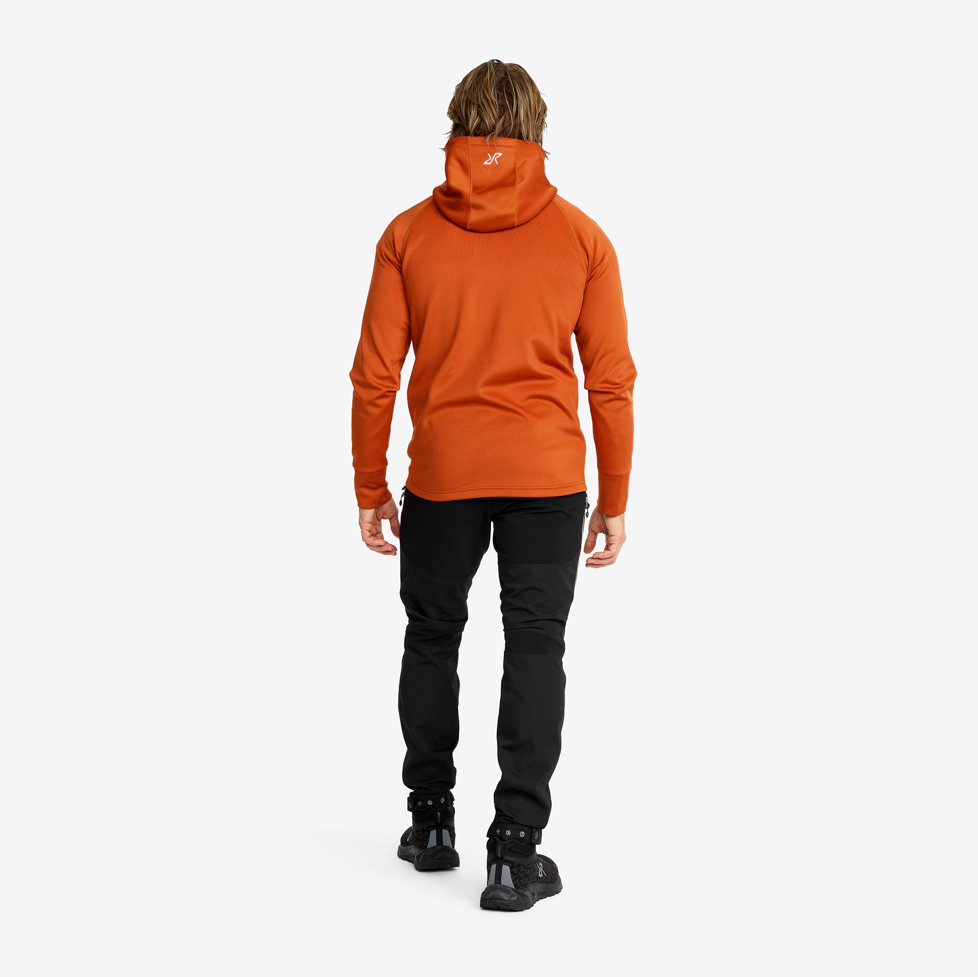 Evolution Stretch Fleece Hoodie Herre Terracotta Brown