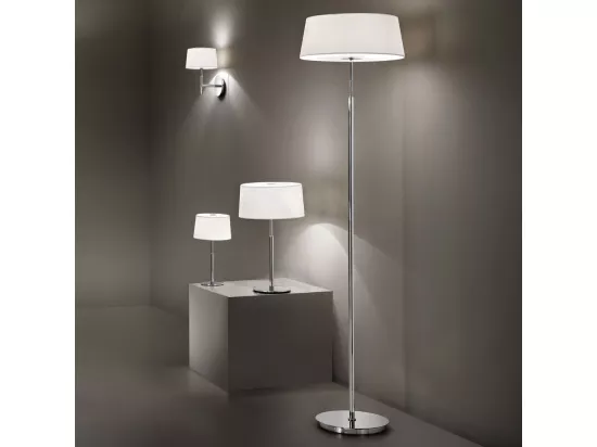 Ideal Lux Hilton Grande lampe de table à 2 ampoules, blanc, E14