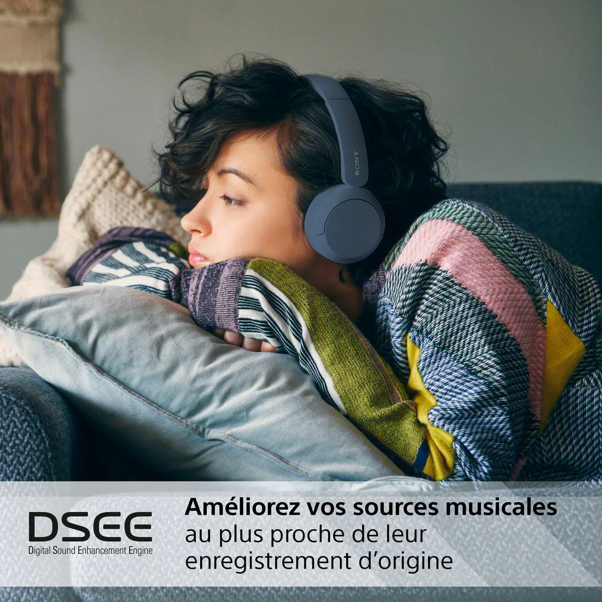 Sony WH-CH520 Bleu Casques Bluetooth